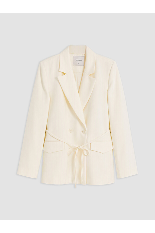 Alita City Lcw Vision White Plain Comfortable & Relaxing Women's Blazer Jacket with a Difference