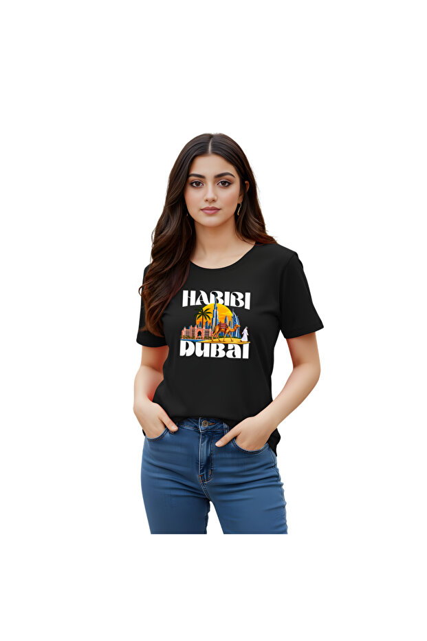 Women's Habibi Dubai Cotton T-Shirt - Habibi come to Dubai T-Shirt for Women