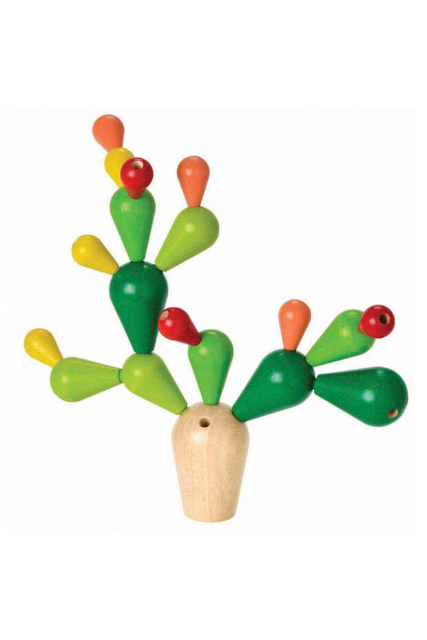 Balancing Cactus — Wooden Skill Game