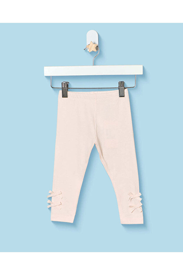 Infant Girls Pale Pink Basic Leggings