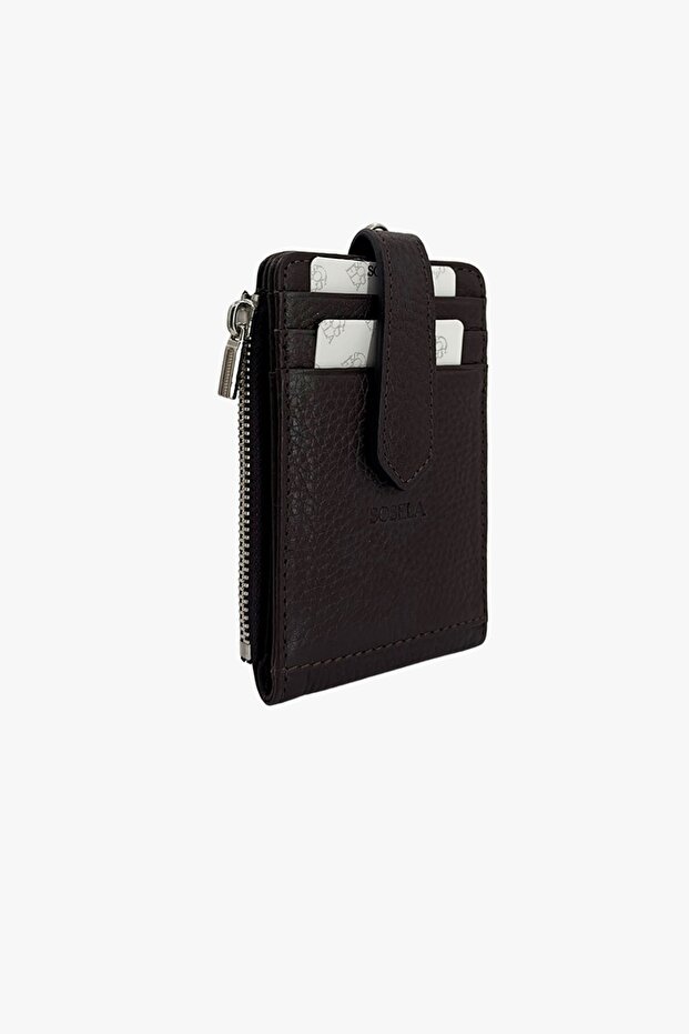 23-1045 Women's Brown Leather Wallet