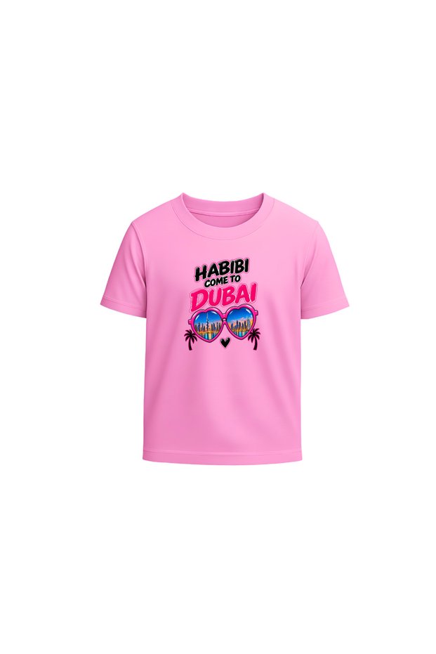 Habibi Come To Dubai Printed T-Shirt For Kids–Boys & Girls Unisex Tee