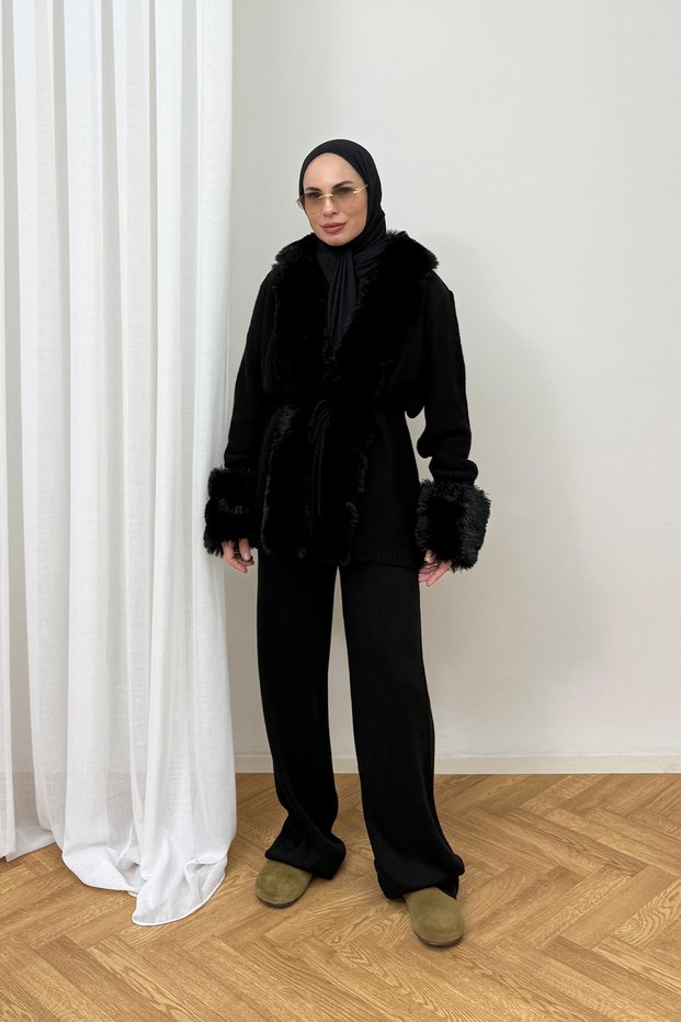 Furry Knitwear Set 92-9201