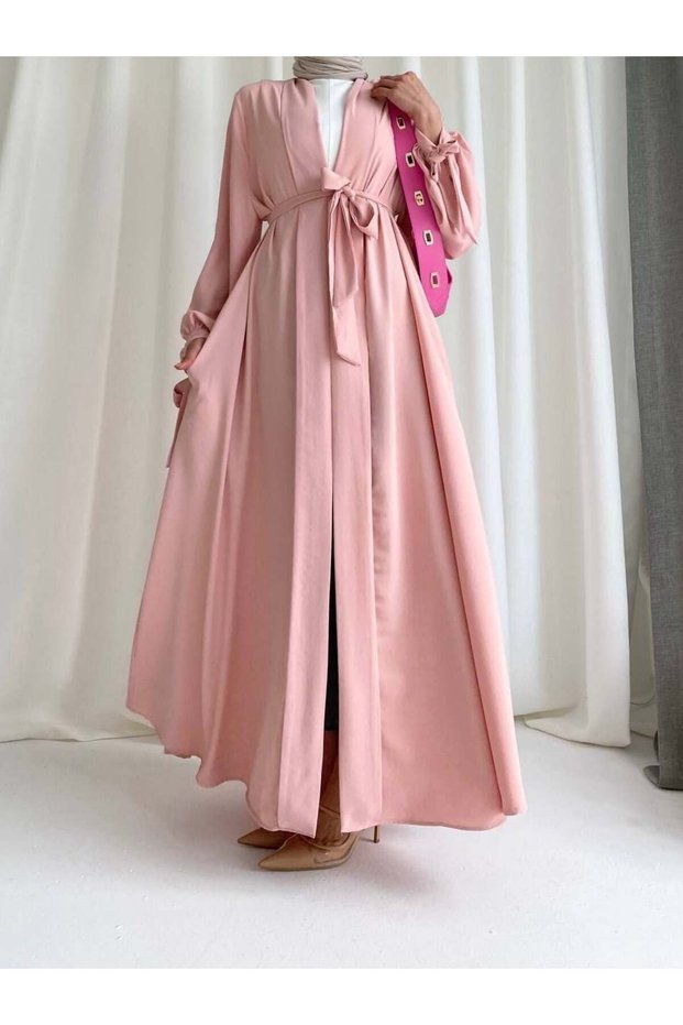 Powder Pink Hanzade Abaya