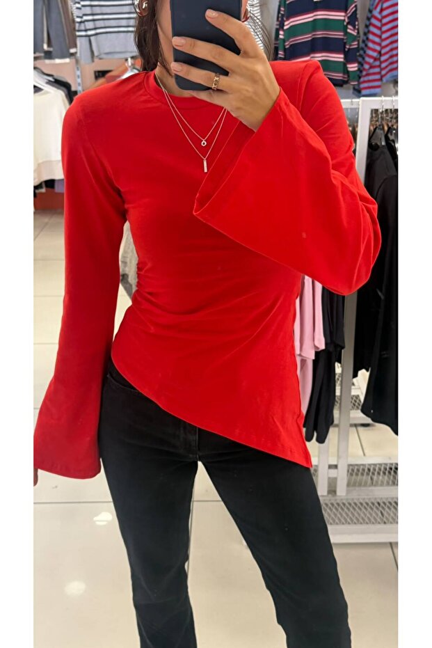 Padded Asymmetrical Premium Blouse