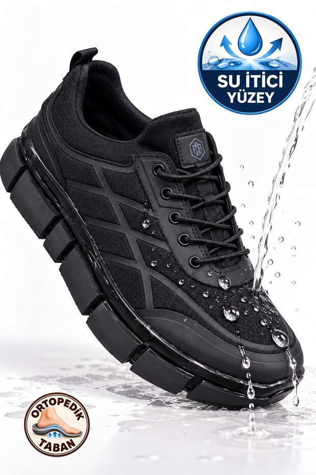 Men's Laceless Easy-To-Wear Water-Repellent Surface Winter Seasonal Men's Sneaker Sports Shoes