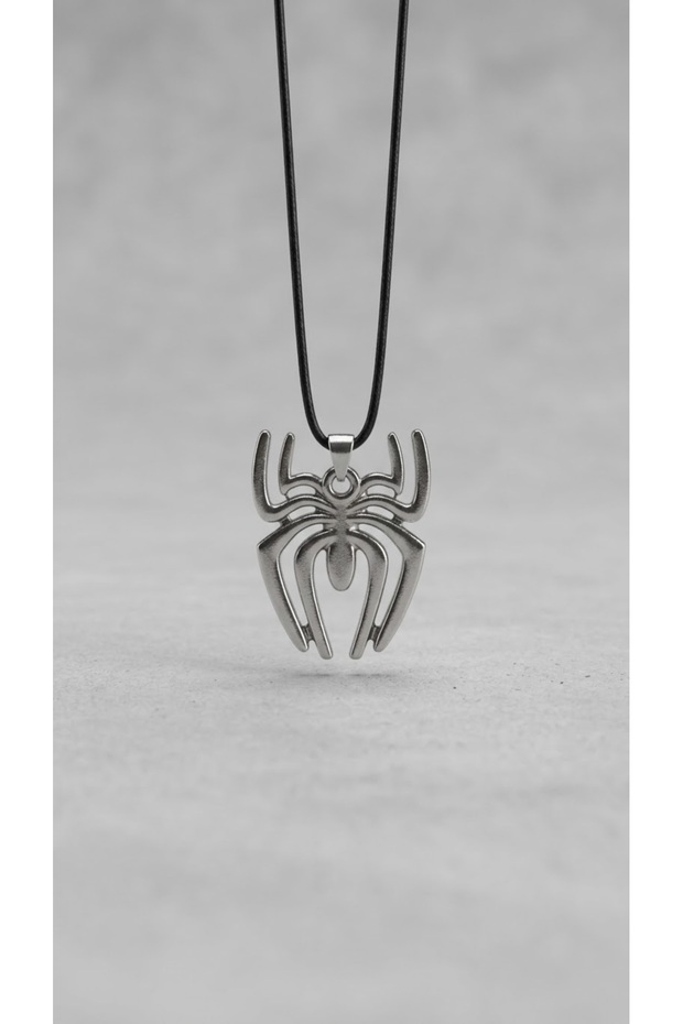 Spider Man Adjustable Leather Drawstring Necklace