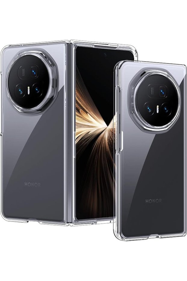 حافظة شفافة لهاتف Honor Magic V5، مقاومة للخدوش ومضادة للاصفرار، غطاء خلفي صلب من البولي كربونات مع حماية ضد الصدمات