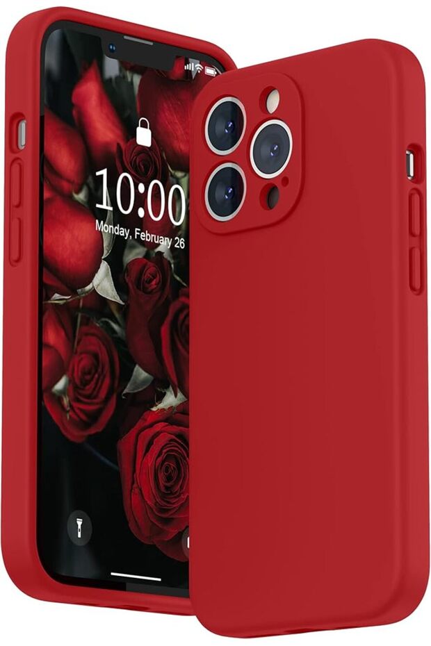 Compatible with iPhone 13 Pro Case with Screen Protector, (Camera Protection & Soft Microfibe