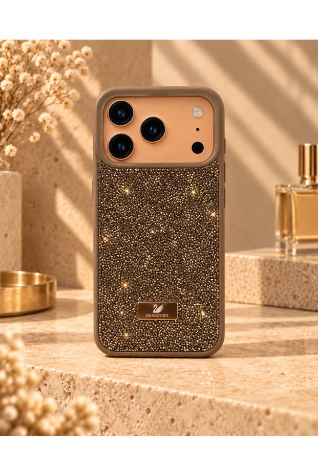 iPhone 18 Pro (6.3 Inch) Compatible Shiny Diamond Stone Diamond Sparkling Swr Cover Case