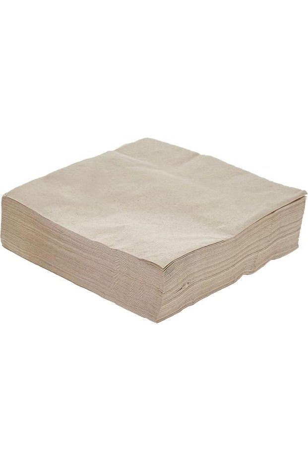 مناديل ورقية للعشاء بنية اللون 40 × 40 سم 50 قطعة