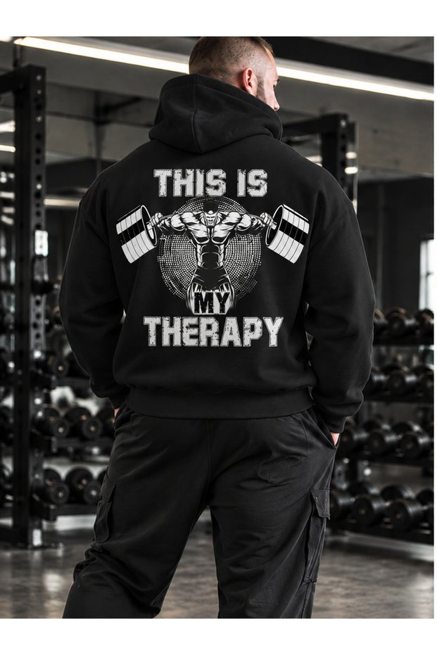 Unisex Gym Therapy Design Printed Sweatshirt