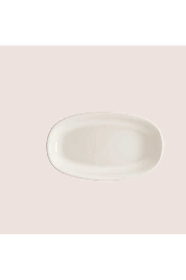Tabak Evi Porcelain Gourmet Oval Kayık Plate 19cm 2 Pieces