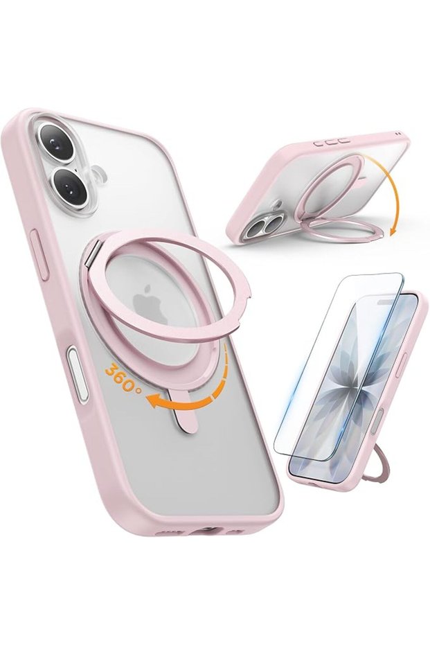 غطاء سيليكون مغناطيسي لهاتف آيفون 17، متوافق مع MagSafe، مع حماية للكاميرا وناعم الملمس