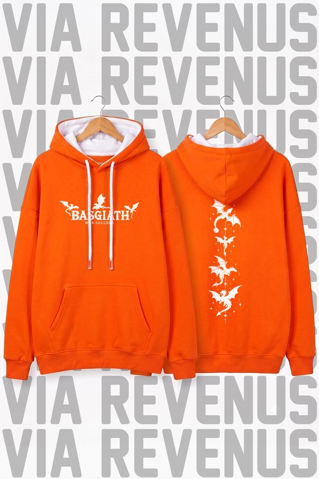 Basgiath War College Printed Unisex Wide Fit Hooded Hoodie Sweatshirt