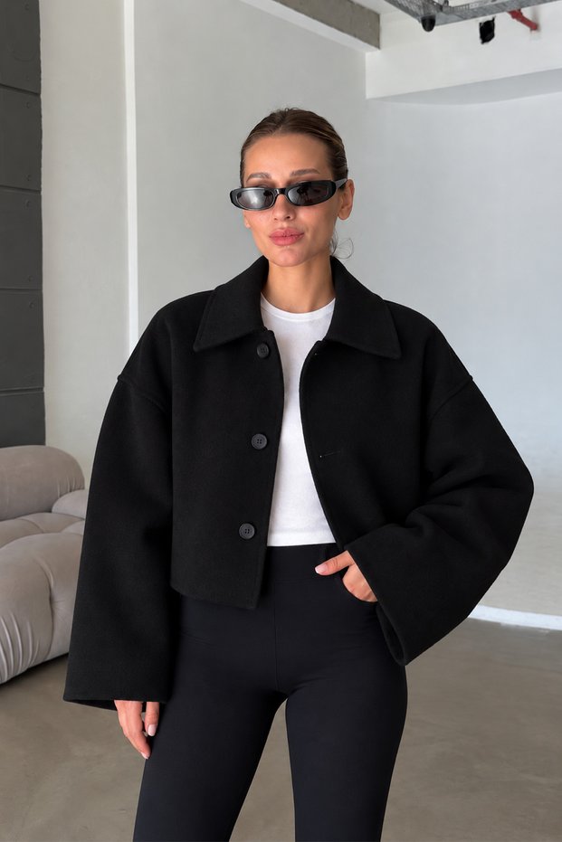 New Season Short Cut Comfortable Fit Imported Anti-Pilling Cashmere Coat Women's Jacket