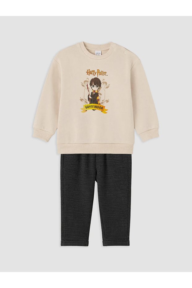 Beige Harry Potter Printed Baby Boy Suit