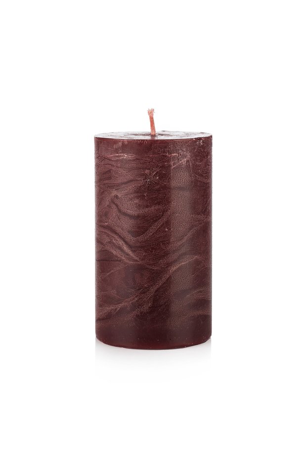 7x12 Bordo Silindir Mum