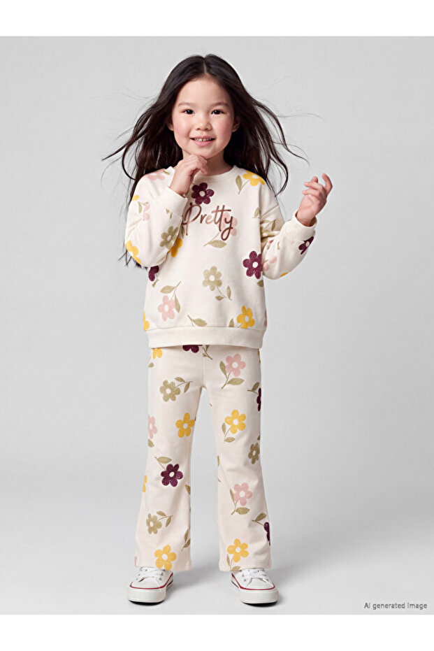 Esvab • Modern & Distinctive Floral Spanish Flared Girls' Leggings