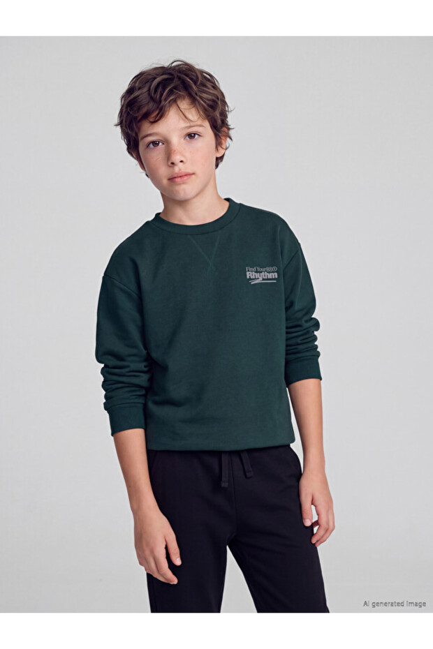 Esvab • Modern & Distinctive Zero Roba Collar Boys' Thick Sweatshirt