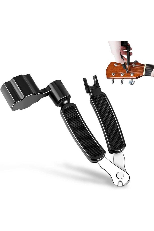 Goodern 3-In-1 Guitar String Winder And Cutter,Guitar Bridge Pin Puller,String Peg Tuner,Multifuncti