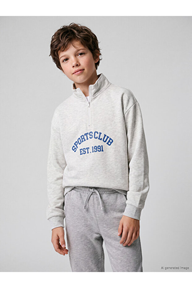 Esvab • Modern & Distinctive Stand Collar Boys' Sweatshirt