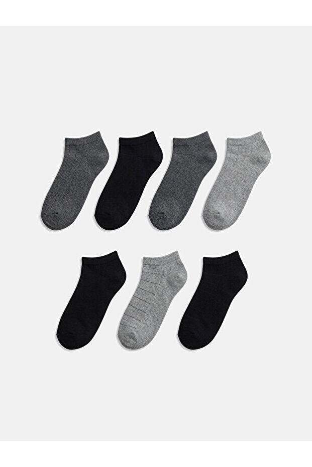 Esvab • Modern & Distinctive Embroidered Men's Bootie Socks 7-Pack