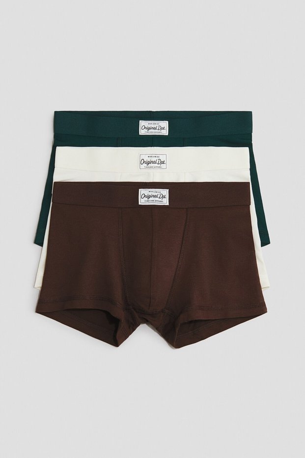 3'lü Pamuklu Boxer Şort