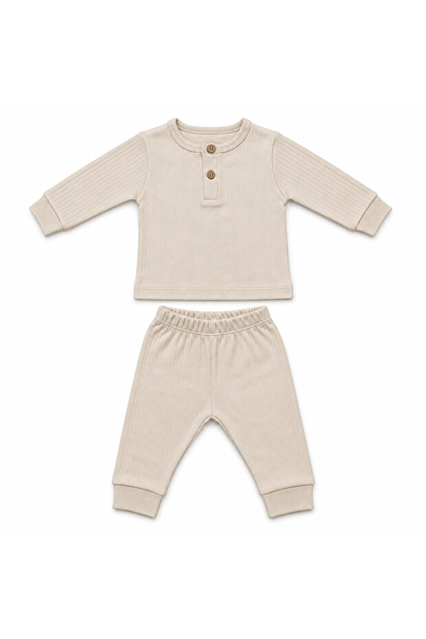 Baby 2-Piece Set Tiny Stripe 100% Cotton Interlock