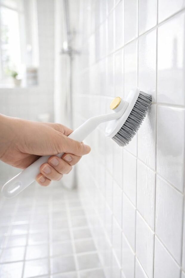 Rotating Head Cleaning Brush with Tweezers