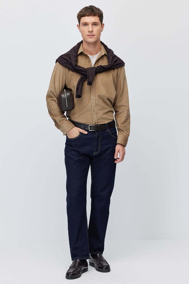 Men's Comfortable Fit Velvet Shirt