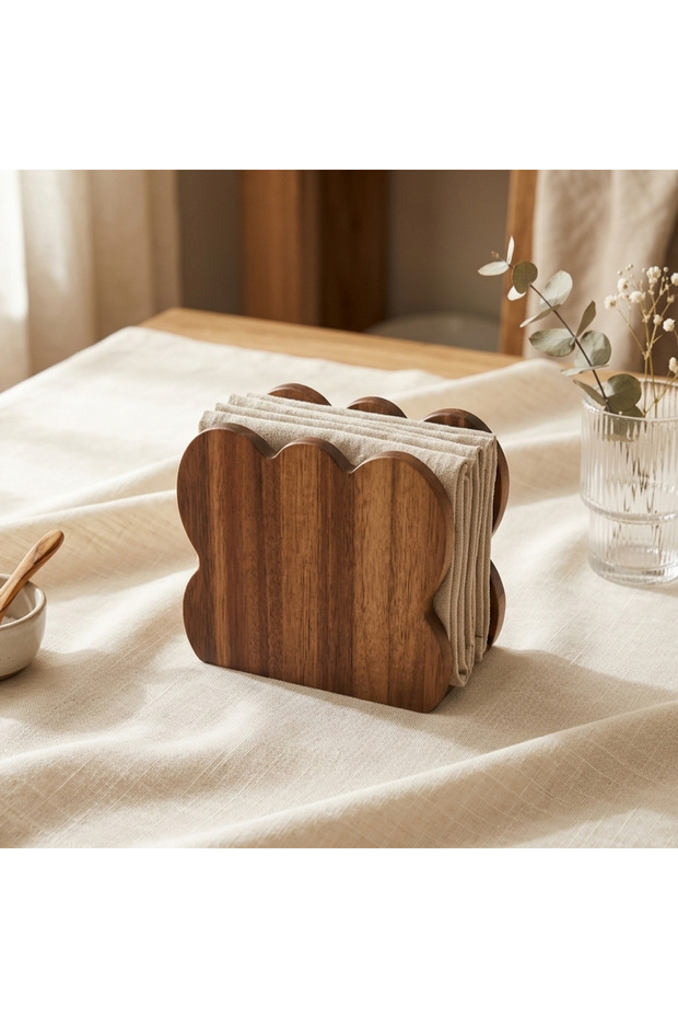 Mi̇en Akasya Napkin Holder 15X9X13 cm