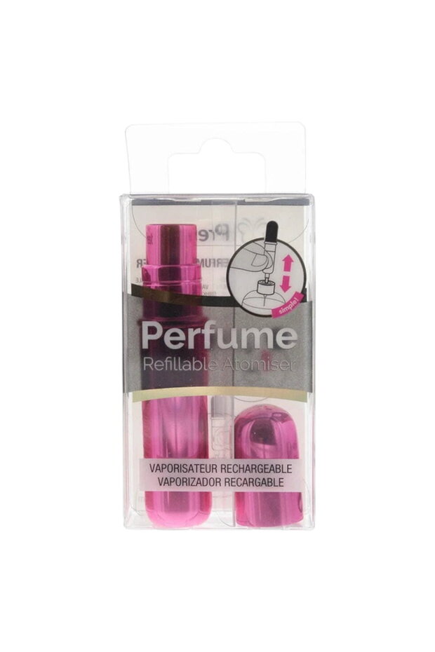 , Hot Pink, Refillable Atomizer Case, Hot Pink