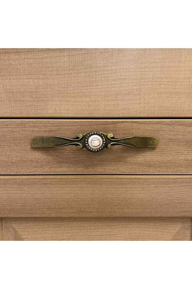 Furniture Handle Antique Yellow/White Color 96mm Handle (198-40-96-94)