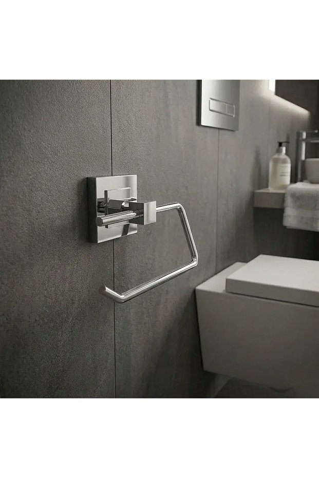 Defne Menekşe Paper Holder Chrome Toilet Paper Holder (304 20)