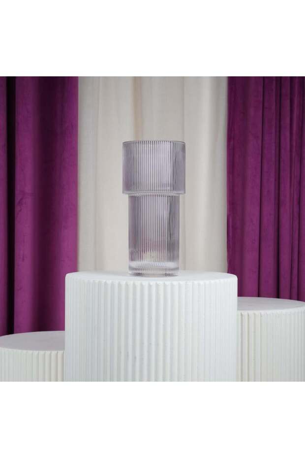 Wave Design Glass Vase