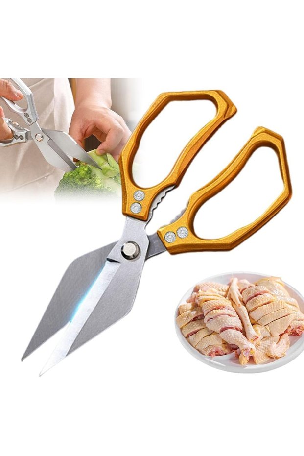 Kitchen Scissors for Food, Stainless Steel Multi-Purpose Kitchen Shears with Sharp Blades for Meat,