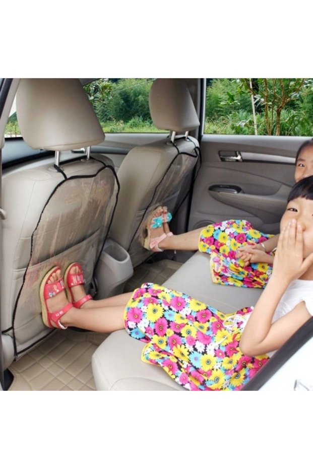 Car Seat Back Protector Transparent Case of 2