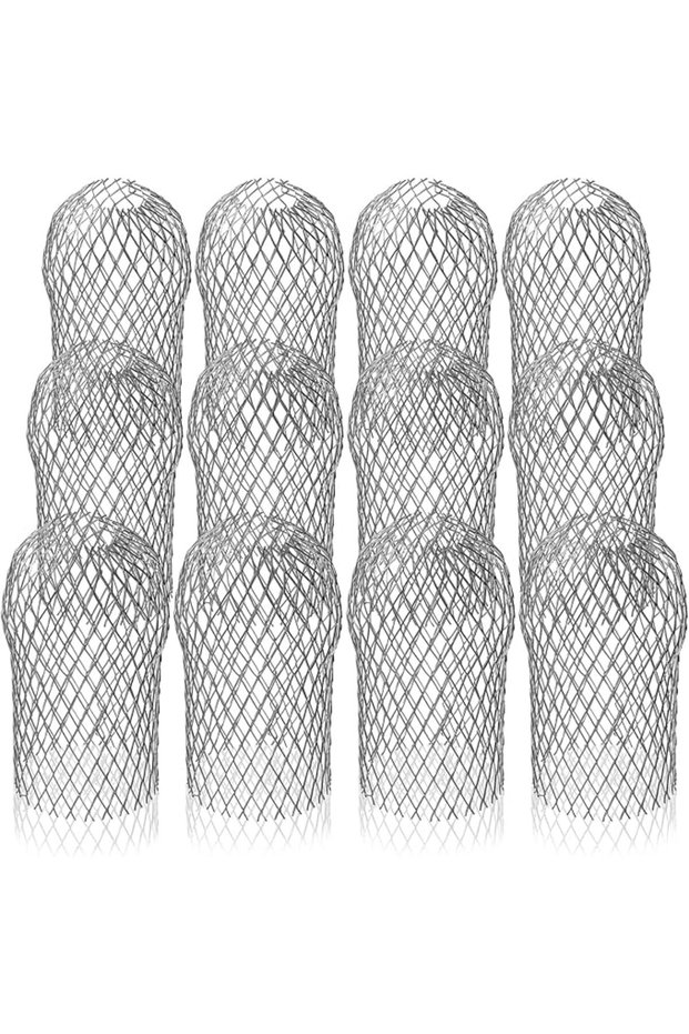 12 Pack Gutter Guard, 3" Expandable Aluminium Filter Strainer, Downspout Leaf Filter, Mesh Gutter St