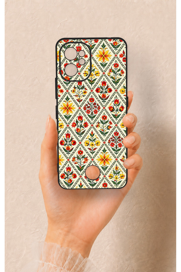 Reeder S19 Max Pro Compatible Tile Tulip Patterned Silicone Case