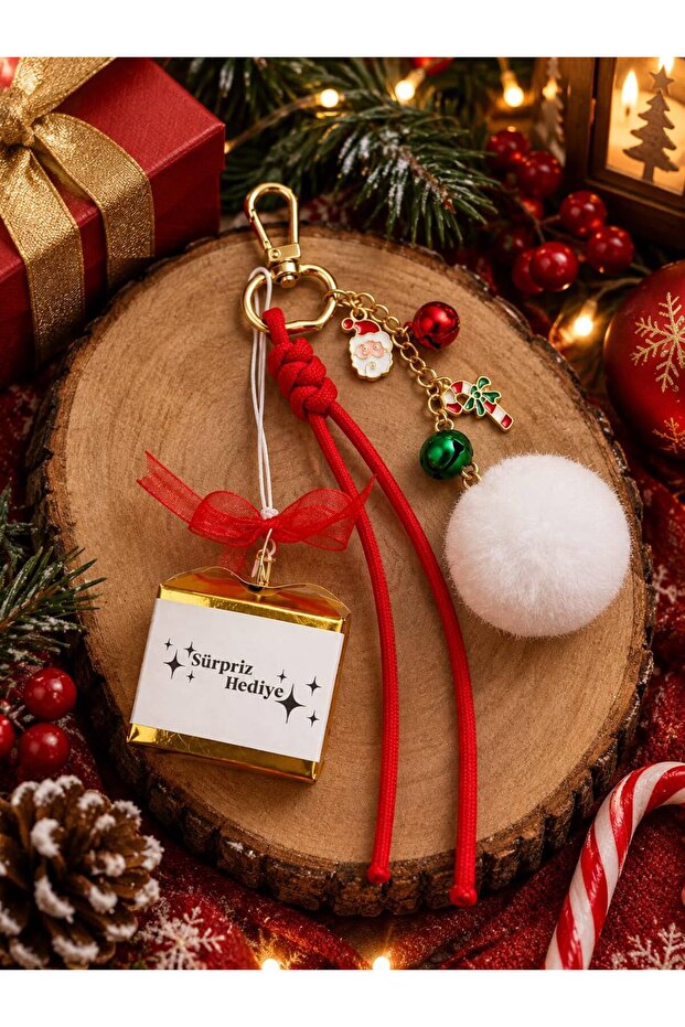 Christmas Themed Charm Gift with a Surprise Box, Design, Stylish Charm Model, Lover, Happy Christmas