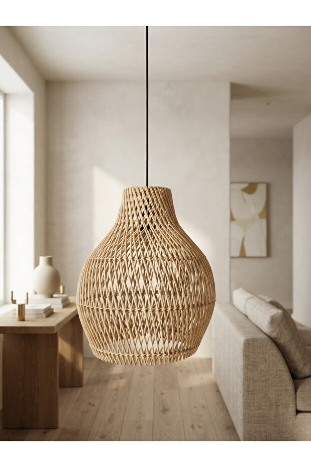 Pyrus Plus Rattan Avize