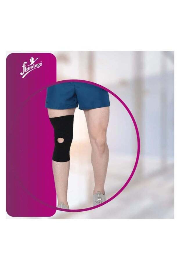 Open Patella Knee Cap, Medium, Black