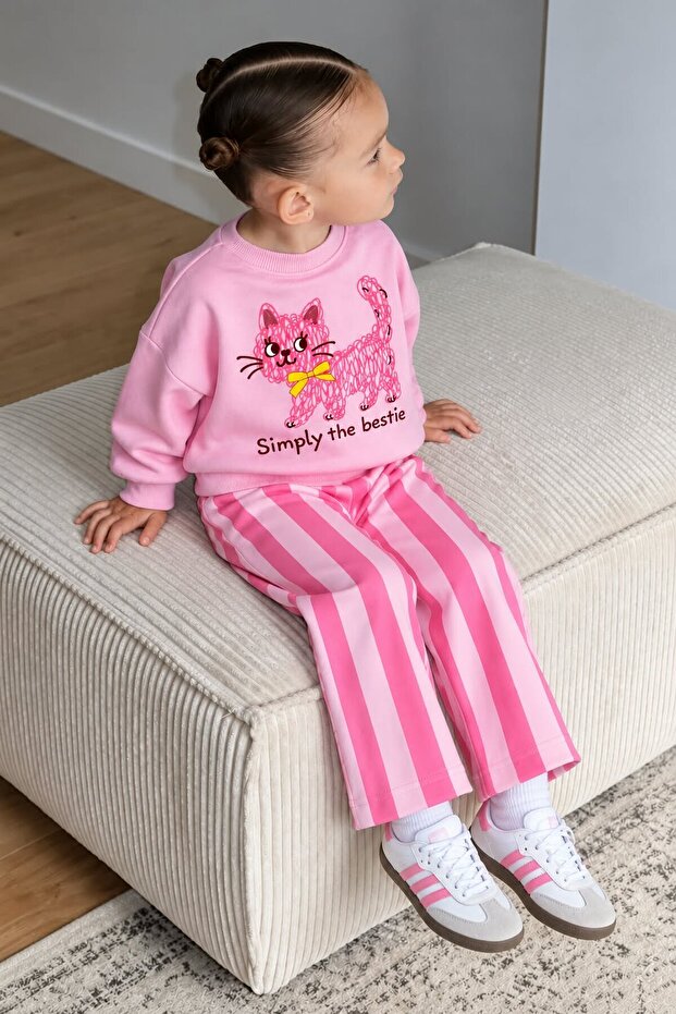 Children's Sweatshirt and Sweatpants Set Comfortable Fit Casual Combination