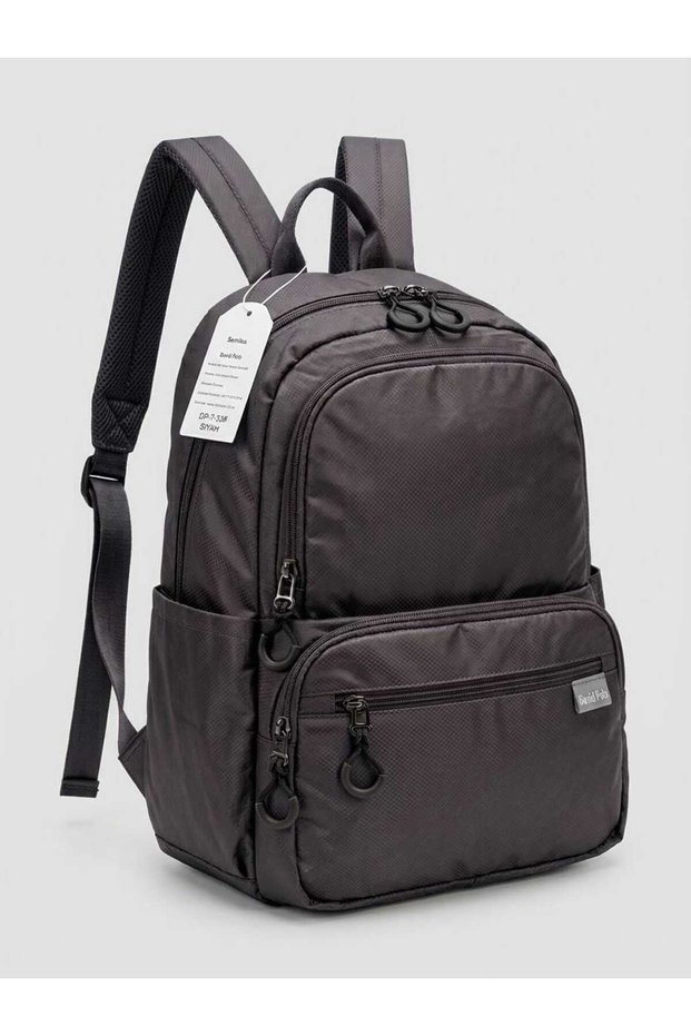 Casual Backpack with Front Pocket and Zipper