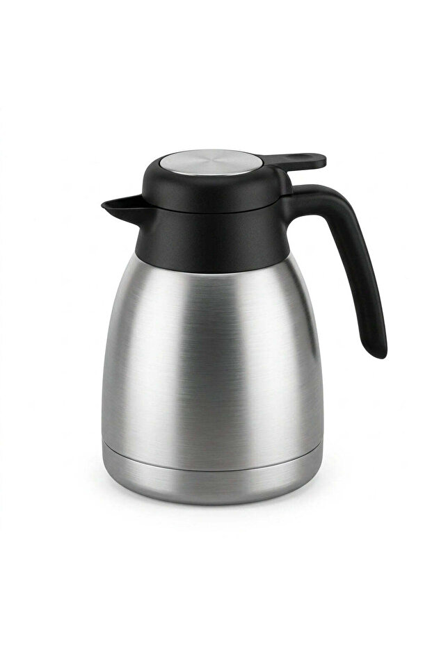 Stainless Steel Vacuum Flask – 1 Litre, Silver and Black