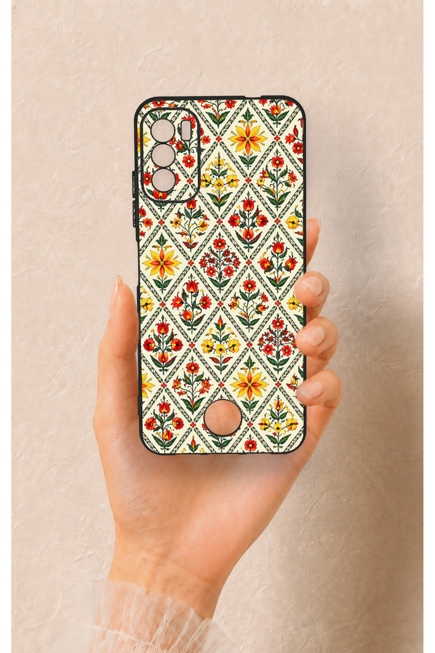 Reeder S19 Max Pro S Compatible Tile Tulip Patterned Silicone Case