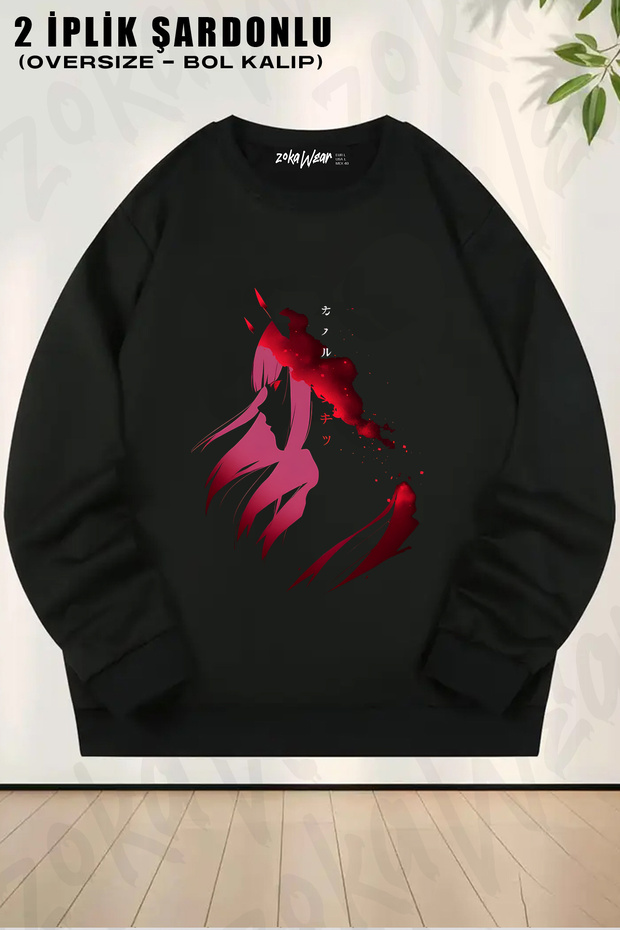 Zero Two V3 Darling in the Franx Printed Crew Neck Sweatshirt