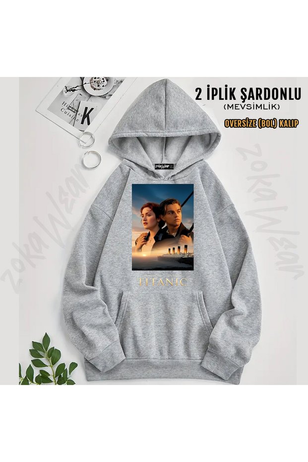 Titanic Movie Printed Hooded Sweatshirt