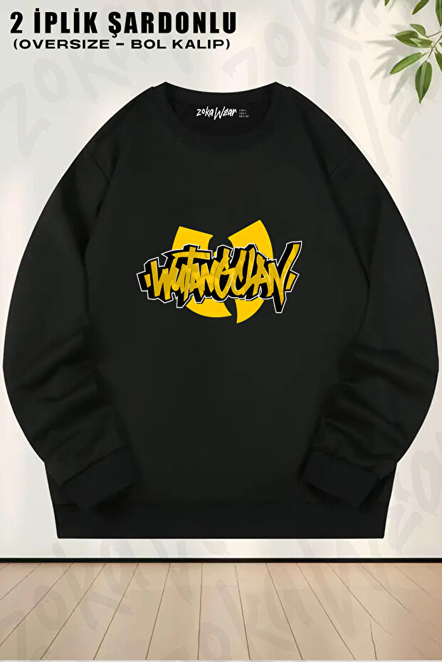 Wu Tang Clan V24 Printed Crew Neck Sweatshirt